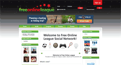 Desktop Screenshot of freeonlineleague.com