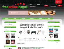 Tablet Screenshot of freeonlineleague.com